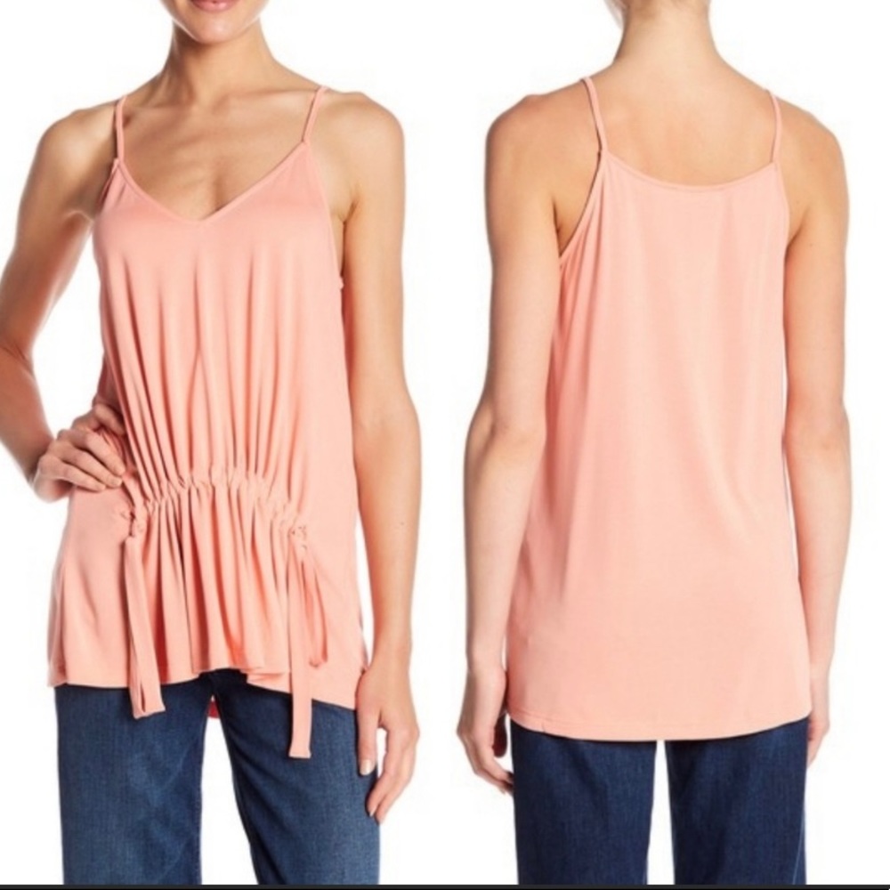 LUSH Drawstring Front Knit Cami Medium